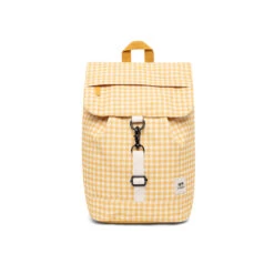 Mochila Lefrik Scout Mini Cuadros Vichy Amarillo (Vichy Mustard)