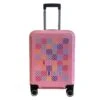 Maleta Cabina 55 Cm 4 Ruedas Rigida Baldosa De Bilbao Rosa-Rosa -Almacenamiento De Viaje 31343