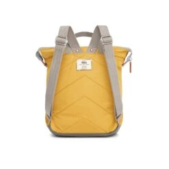 Mochila Roka London Bantry B Pequeña Sostenible Nylon Amarillo(Corn) -Almacenamiento De Viaje 31394