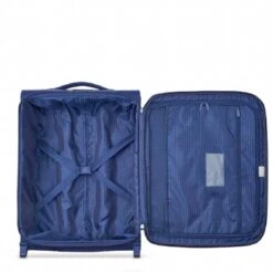 Maleta Cabina 55 Cm Exp 2 Ruedas Blanda Delsey Brochant Azul -Almacenamiento De Viaje 31476