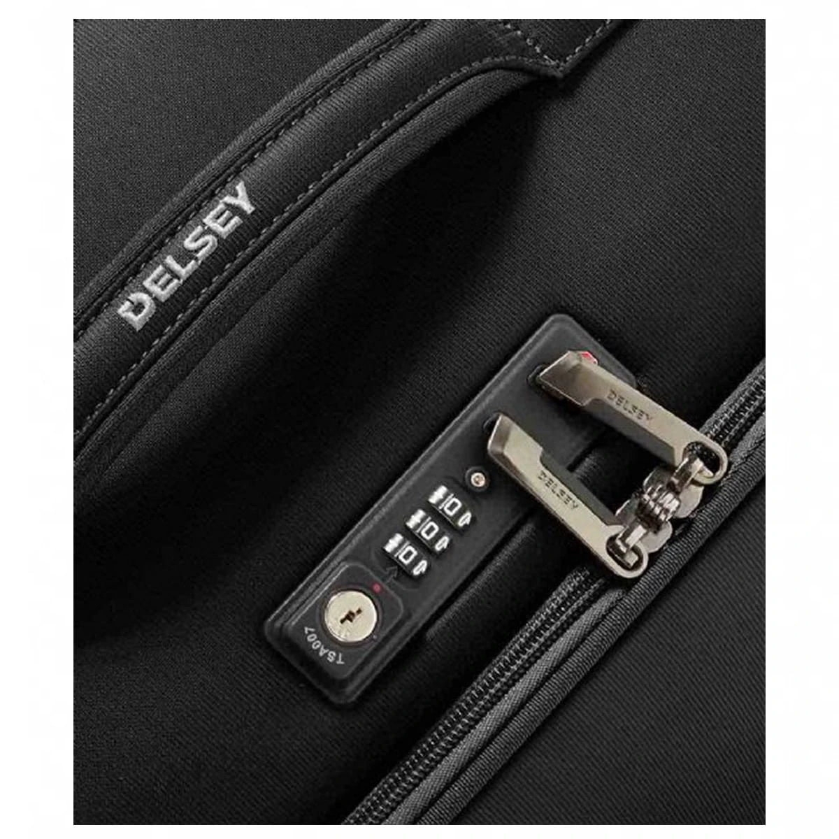 Maleta Cabina 55 Cm 4 Ruedas Blanda Delsey Brochant Negro 6 Maleta Cabina 55 Cm 4 Ruedas Blanda Delsey Brochant Negro - Imagen 4