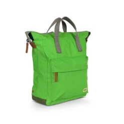 Mochila Roka London Bantry B Mediana Sostenible Nylon Verde (Kelly Green) -Almacenamiento De Viaje 31693