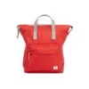 Mochila Roka London Bantry B Mediana Sostenible Nylon Rojo (Cranberry)