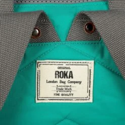 Mochila Roka London Bantry B Mediana Sostenible Nylon Verde (Cyan) -Almacenamiento De Viaje 32046