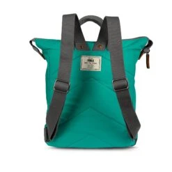 Mochila Roka London Bantry B Mediana Sostenible Nylon Verde (Cyan) -Almacenamiento De Viaje 32048