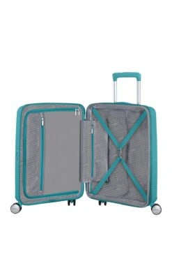 Maleta Cabina 55 Cm 4 R Exp American Tourister Soundbox Turquesa Tonic -Almacenamiento De Viaje 32049