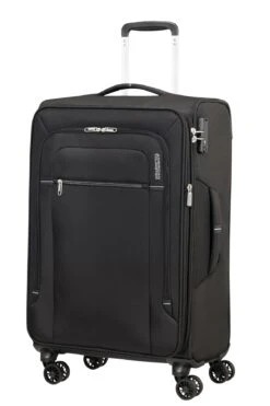 American Tourister Maleta Mediana 67 Cm 4R Exp. A.T. Crosstrack Negro (Black-Grey)