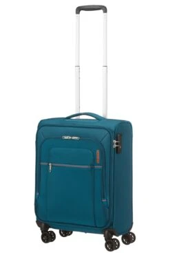 American Tourister Maleta Cabina 55 Cm 4R A.T. Crosstrack Azul (Navy-Orange) -Almacenamiento De Viaje 32246
