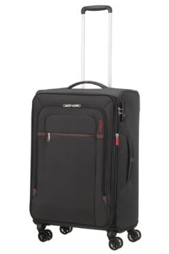 American Tourister Maleta Mediana 67 Cm 4R Exp. A.T. Crosstrack Gris (Grey-Red) -Almacenamiento De Viaje 32255