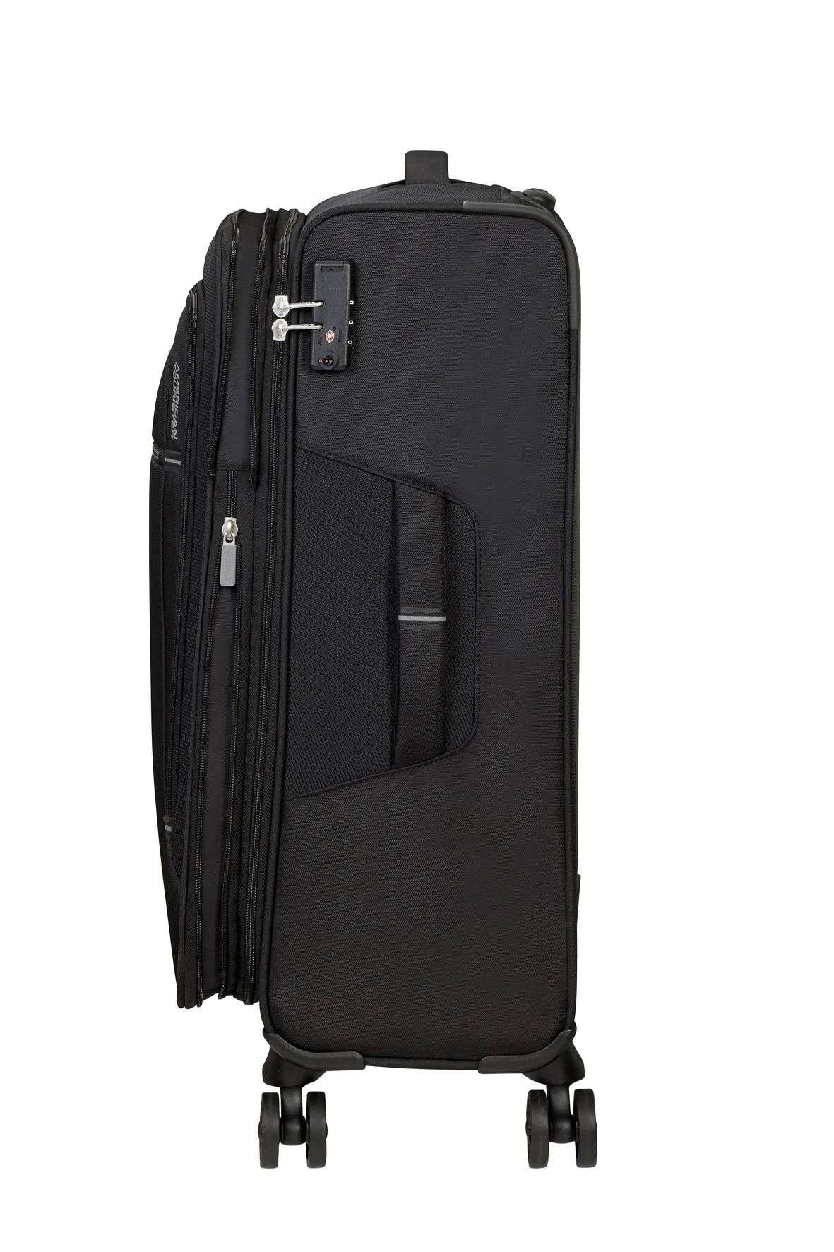 American Tourister Maleta Mediana 67 Cm 4R Exp. A.T. Crosstrack Negro (Black-Grey) 6 American Tourister Maleta Mediana 67 Cm 4R Exp. A.T. Crosstrack Negro (Black-Grey) - Imagen 4