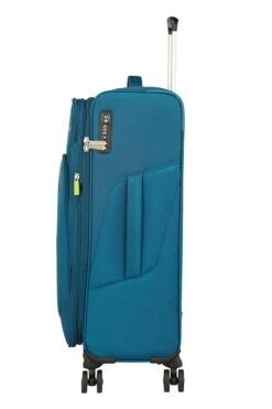 Maleta Mediana 67 Cm 4 Ruedas Exp American Tourister Summerfunk Azul (Teal -Almacenamiento De Viaje 32405