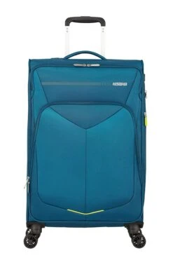 Maleta Mediana 67 Cm 4 Ruedas Exp American Tourister Summerfunk Azul (Teal -Almacenamiento De Viaje 32411