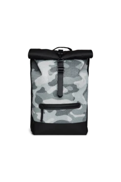 Mochila Rains Rolltop Rucksack Mesh W3 Camuflaje(Camo)