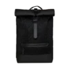Mochila Rains Rolltop Rucksack Mesh W3 Negro (Black) -Almacenamiento De Viaje 32633
