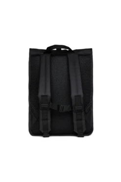 Mochila Rains Rolltop Rucksack Mesh W3 Negro (Black) 5 Mochila Rains Rolltop Rucksack Mesh W3 Negro (Black) -Almacenamiento De Viaje 32639