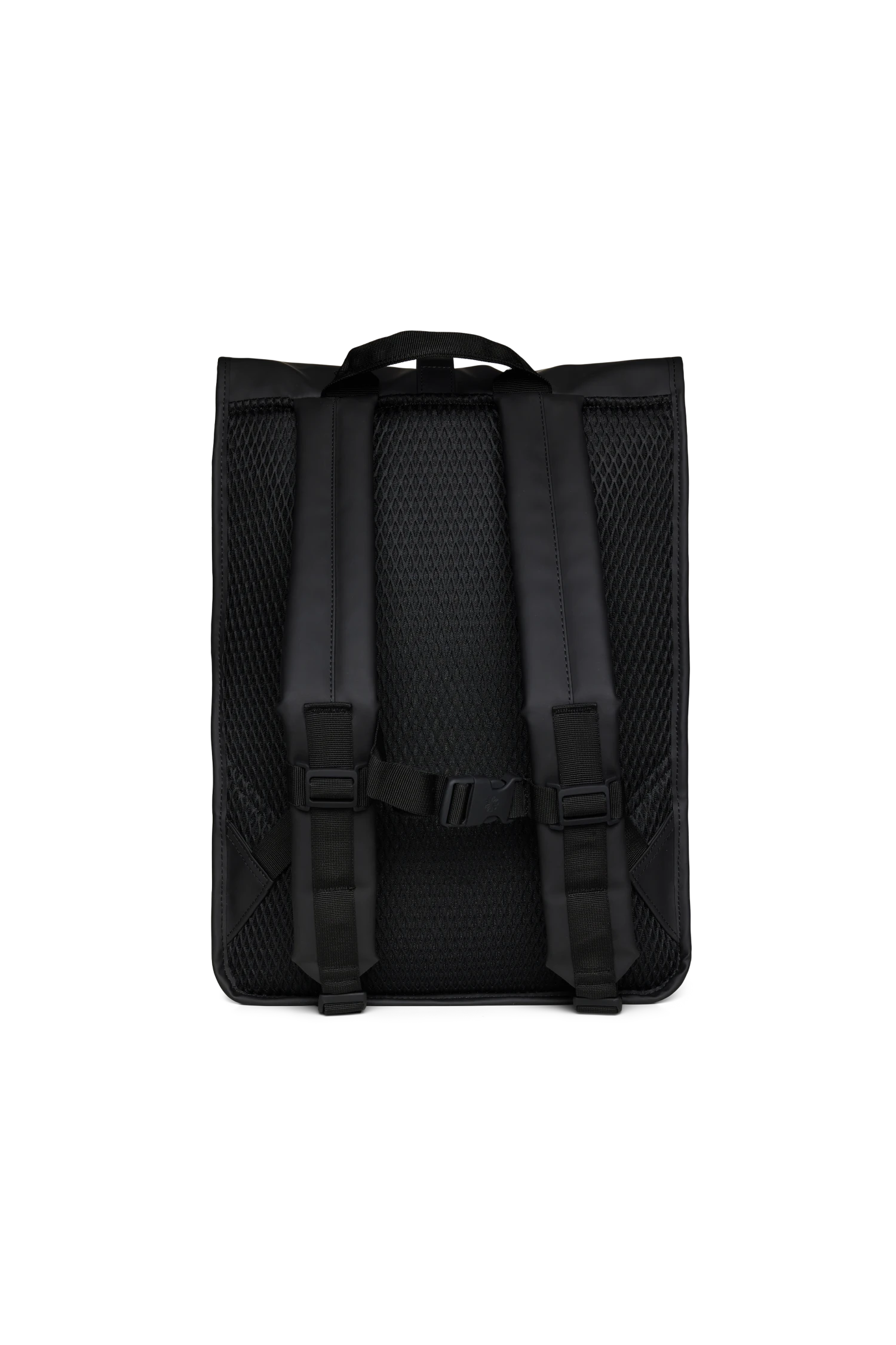 Mochila Rains Rolltop Rucksack Mesh W3 Negro (Black) 4 Mochila Rains Rolltop Rucksack Mesh W3 Negro (Black) - Imagen 2