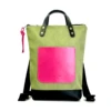 Mochila Mini Impermeable DZ Verde-Rosa -Almacenamiento De Viaje 32759